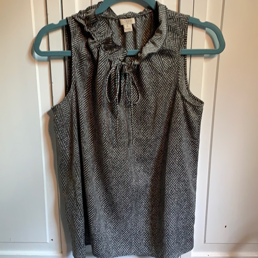 J Crew sleeveless blouse